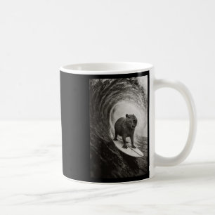 Funny Surfing Capyra Selfie On Surfboard Beach Ani Coffee Mug