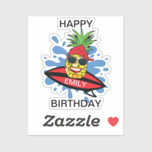 Funny Surfing Pineapple