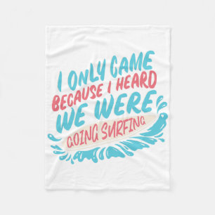 Funny Surfing Retro Graphic Surf For Men Women Kid Fleece Blanket