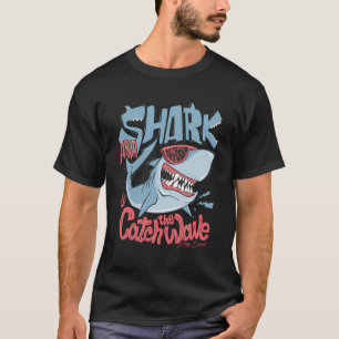 Funny Surfing Shark Design For Basking Goblin Shar T-Shirt