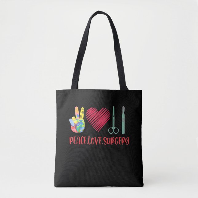 Funny Surgery Surgical Technologist Medical Work Tote Bag (Front)