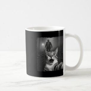 Funny Surprised Cat Selfie Shocked By Trump Meme Coffee Mug