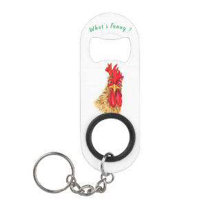 Funny Surprised Curious Rooster - What's Funny