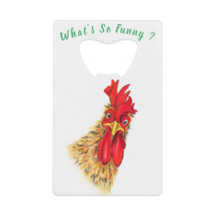Funny Surprised Curious Rooster - What's So Funny