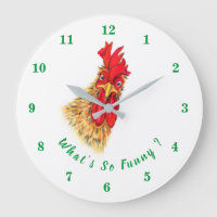 Funny Surprised Curious Rooster - What's So Funny