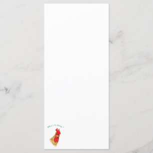 Funny Surprised Curious Rooster - What's So Funny Menu