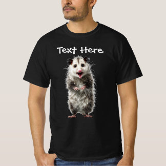 Funny Surprised Shocked Opossum T-Shirt
