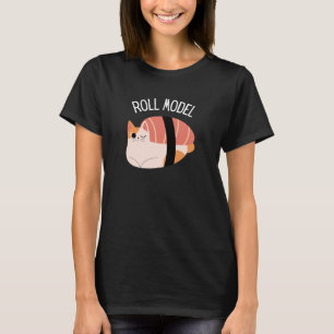 Funny Sushi Cat Roll Model T-Shirt