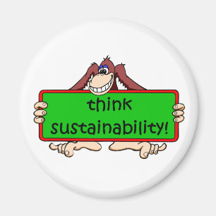 funny sustainability magnet