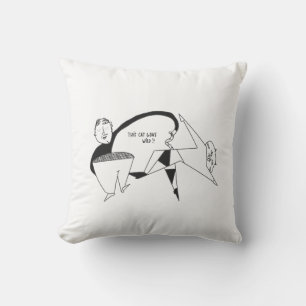 Funny sweatshirt cat lifestyle fun cushion