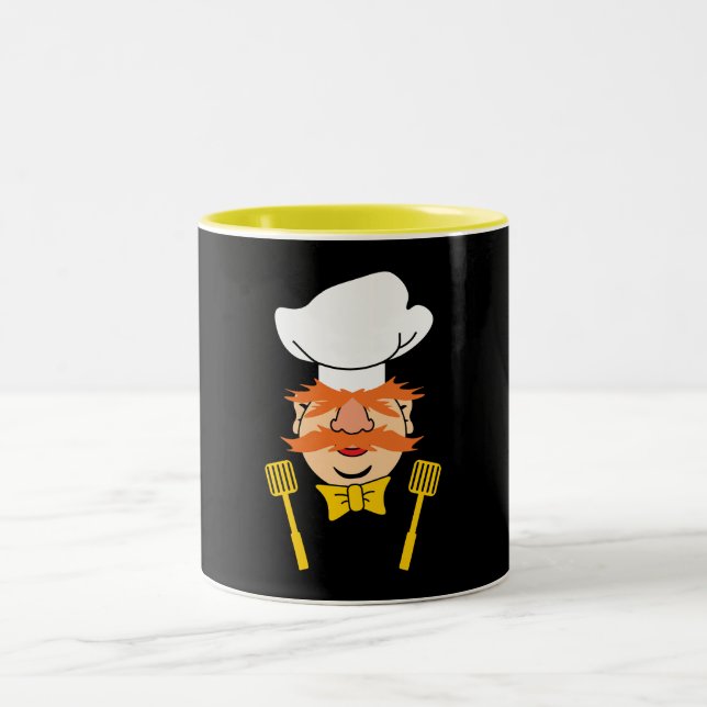 Funny Swedish Chef Two-Tone Coffee Mug (Center)