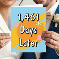 Funny & Sweet 4th Wedding Anniversary card