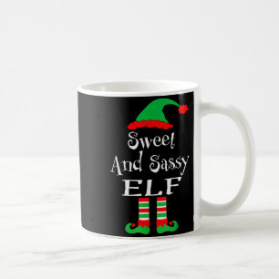 Funny Sweet And Sy Elf Shirt Xmas Family Matching Coffee Mug