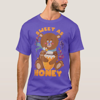 Funny Sweet As Honey Cute Bear Bee Child Son Daugh T-Shirt