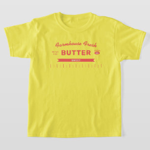 Funny "Sweet" Butter Stick Yellow Custom T-Shirt