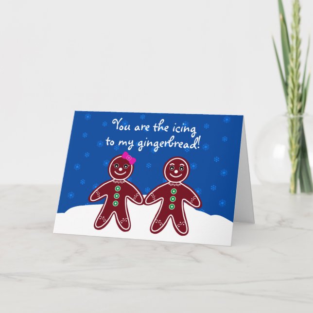 Funny Sweet Gingerbread Husband Card (Front)