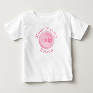 Funny Sweet Mother's Day Mum Baby Name Typography T-Shirt