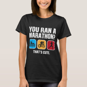 Funny Swim Bike Run Triathlon Design Men Women Tri T-Shirt