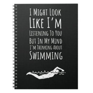Funny Swim Gifts For Swimmers Swimming Sports Team Notebook