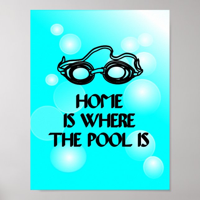 Funny Swim Quote - Poster (Front)
