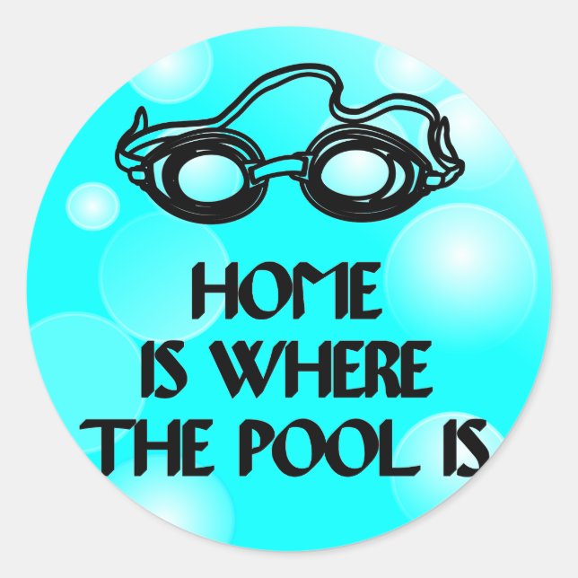Funny Swim Quote - Round Sticker (Front)