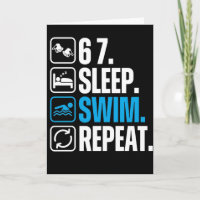 Funny Swimmer 67 Sleep Swim Repeat