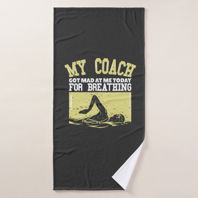 Funny Swimmer Bath Towel (Bath Towel)