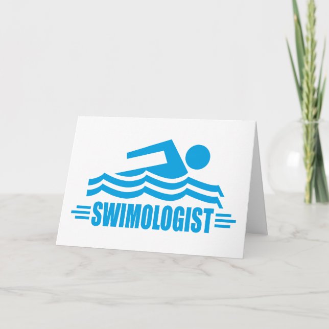 Funny Swimming Card (Front)