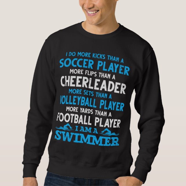 Funny Swimming Definition Swimmer Sweatshirt (Front)