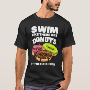 Funny Swimming Doughnut Men Women Swimmer Sports A T-Shirt