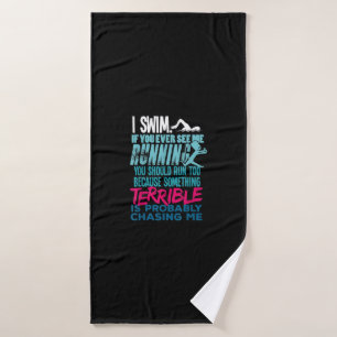 Funny Swimming Gift A Swimmer Bath Towel
