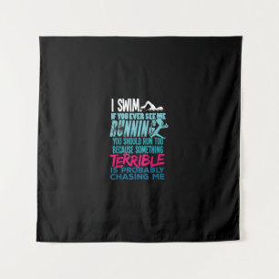 Funny Swimming Gift A Swimmer Tapestry