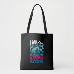 Funny Swimming Gift A Swimmer Tote Bag