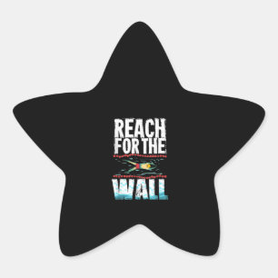 Funny Swimming Gift A Swimming Athlete Star Sticker