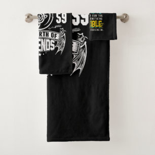 Funny Swimming Gift For Swimmer Bath Towel Set