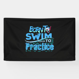 Funny Swimming Gift Swimming Design Banner