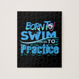 Funny Swimming Gift Swimming Design Jigsaw Puzzle