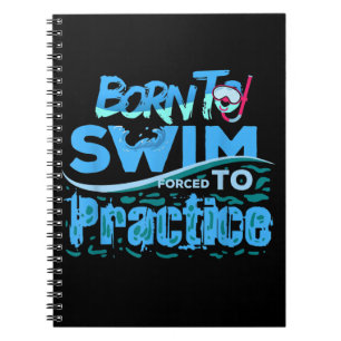 Funny Swimming Gift Swimming Design Notebook