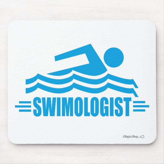 Funny Swimming Mouse Pad (Front)
