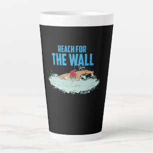 Funny Swimming Quote Swimmer Gift Latte Mug