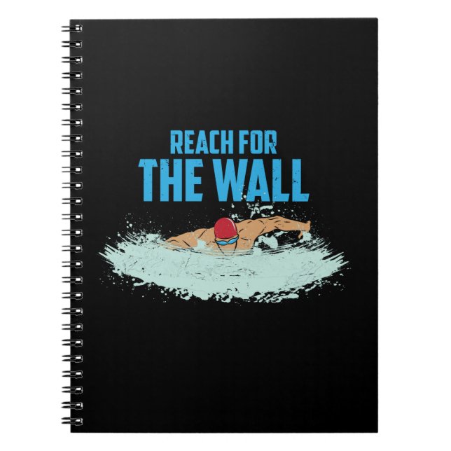 Funny Swimming Quote Swimmer Gift Notebook (Front)