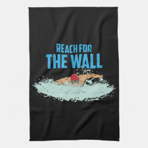 Funny Swimming Quote Swimmer Gift Tea Towel