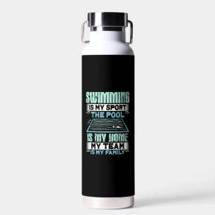 Funny Swimming Quote Water Bottle