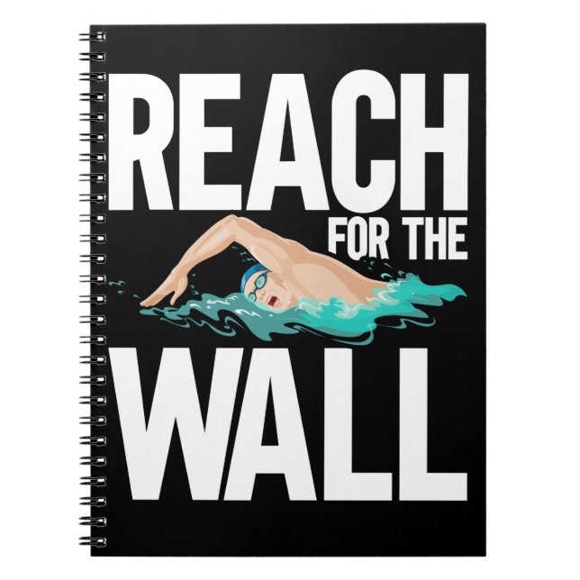 Funny Swimming Team Swimmer Quotes Notebook (Front)