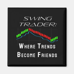 Funny Swing Trader Trading Stock Market  Magnet