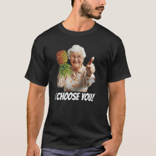 Funny Swinger Pineapple Inappropriate Embarrassing T-Shirt