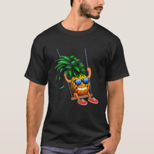 Funny Swinging Pineapple Sunglasses Swinger Tropic T-Shirt