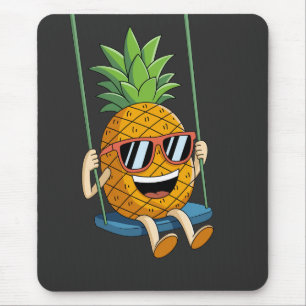 funny swinging pineapple swinger Mouse Pads
