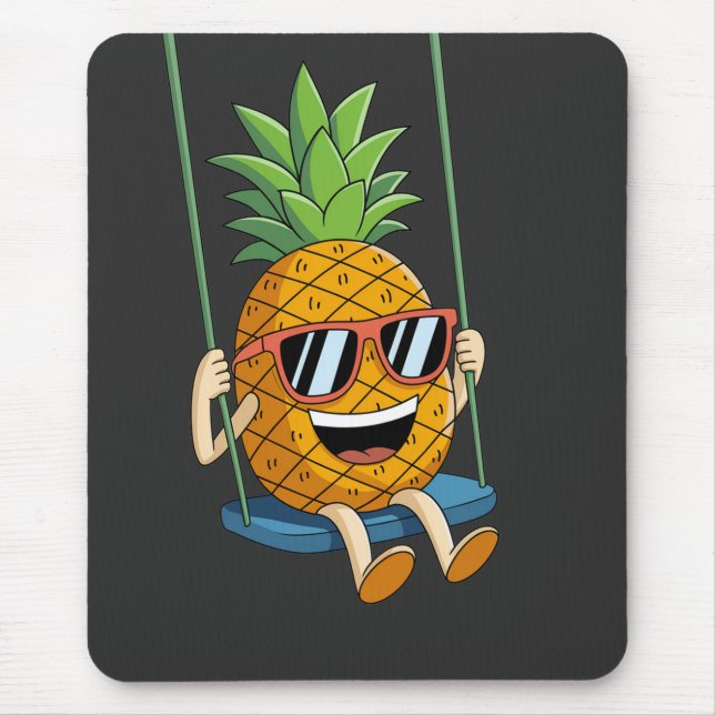 funny swinging pineapple swinger Mouse Pads (Front)