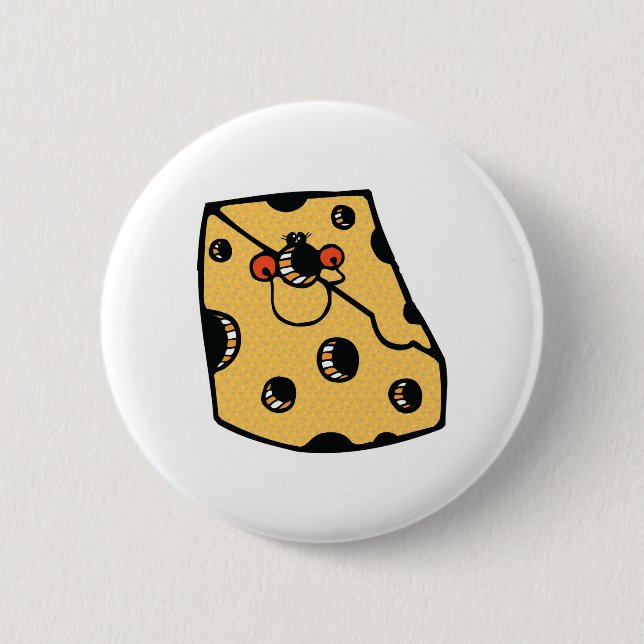 funny swiss 6 cm round badge (Front)